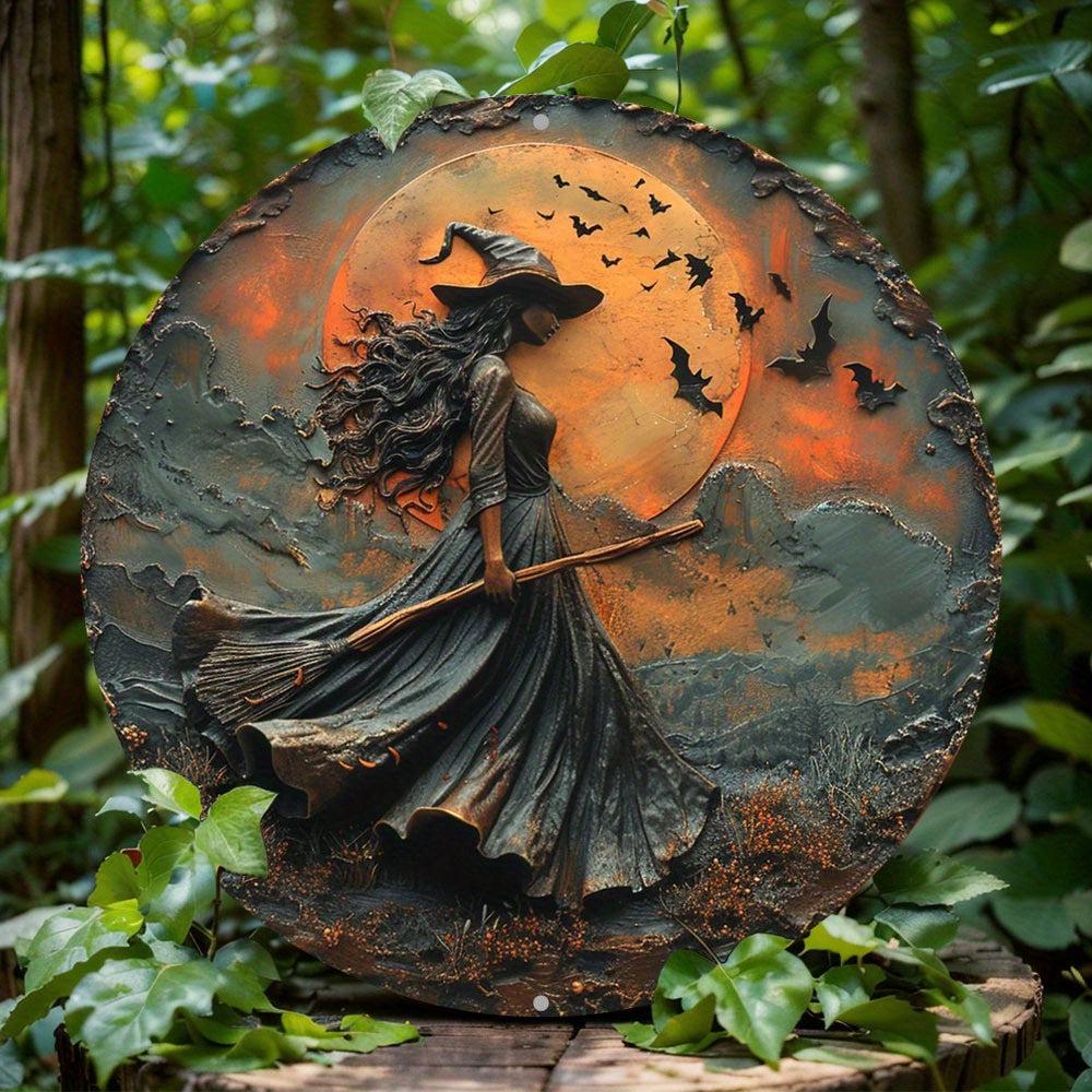 Occult Witch Metal Sign Halloween Home Decor-MoonChildWorld