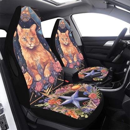 Occult cat Witchy Car Seat Covers-MoonChildWorld