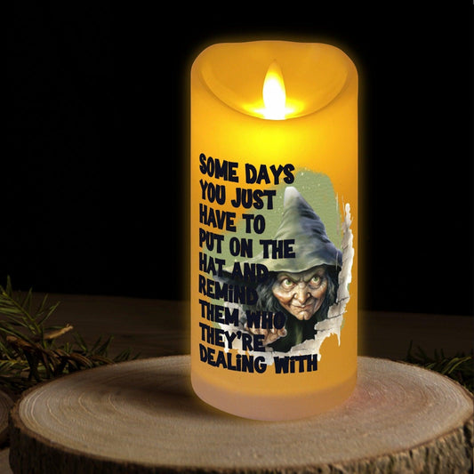 Old Witch Flameless LED Candle-MoonChildWorld