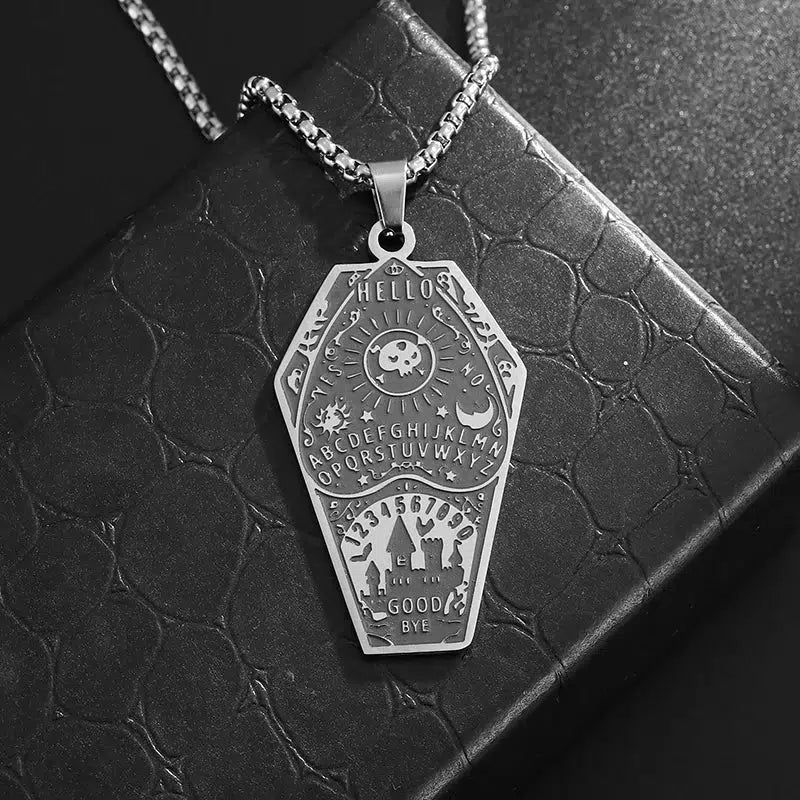 Ouija Witch Coffin Castle Gothic Necklace Halloween Accessories-MoonChildWorld