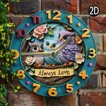 Owl Lovers Wall Clock for Mystic Home Decor-MoonChildWorld