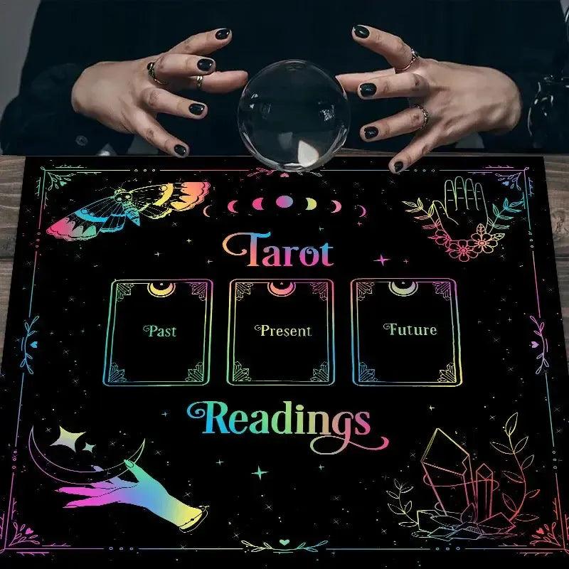 Pagan Altar Cloth Witchy Tarot Cloth for Reading Divination Witch Ritual Decor-MoonChildWorld