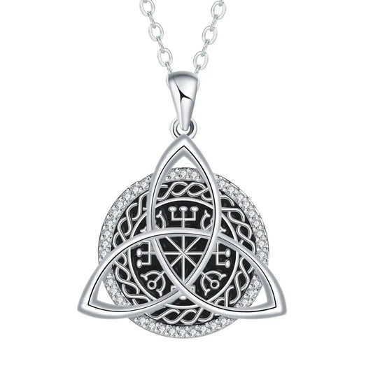 Pagan Celtic Knot Triquetra Necklace Norse Viking Mystic Jewelry-MoonChildWorld