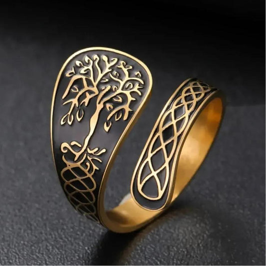 Pagan Celtic Tree of Life Ring Spiritual Jewelry-MoonChildWorld