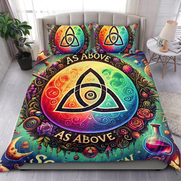 Pagan Celtic Triquetra Bedding Set for Spirit Home Decor-MoonChildWorld