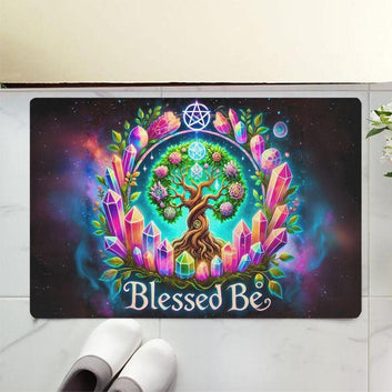 Pagan Tree of Life Doormat for Spiritual Home Decor-MoonChildWorld