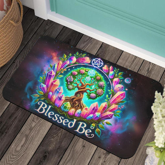 Pagan Tree of Life Doormat for Spiritual Home Decor-MoonChildWorld
