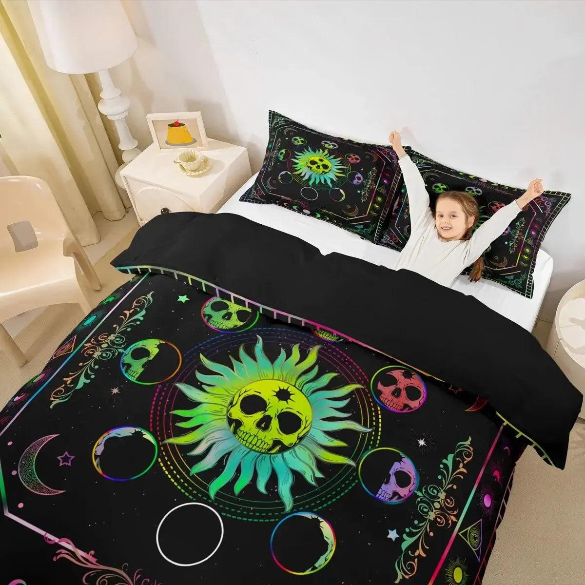 Pagan Tree of Life Duvet Cover Set Bohemian Mandala Bedding Set-MoonChildWorld