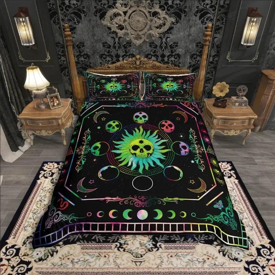 Pagan Tree of Life Duvet Cover Set Bohemian Mandala Bedding Set-MoonChildWorld