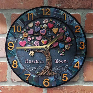 Pagan Tree of life Wall Clock for Valentine's Day-MoonChildWorld