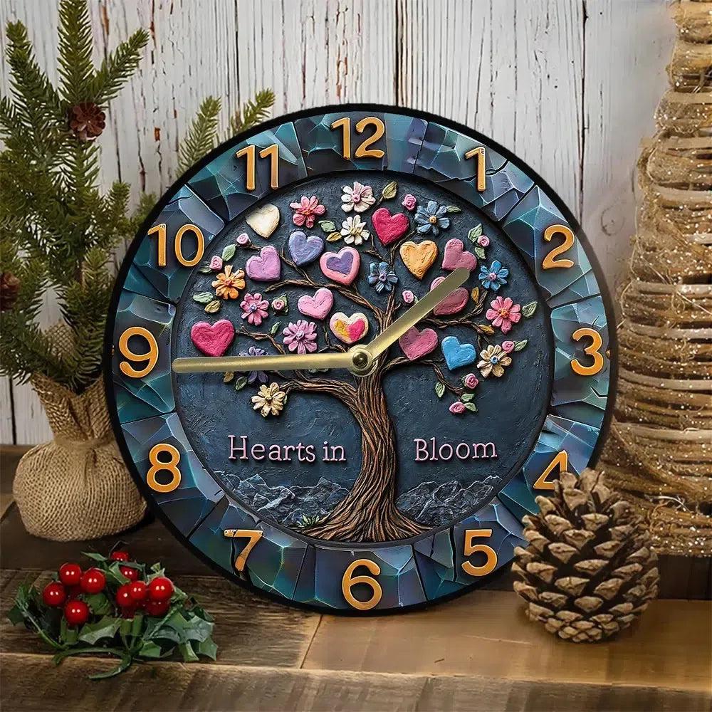 Pagan Tree of life Wall Clock for Valentine's Day-MoonChildWorld