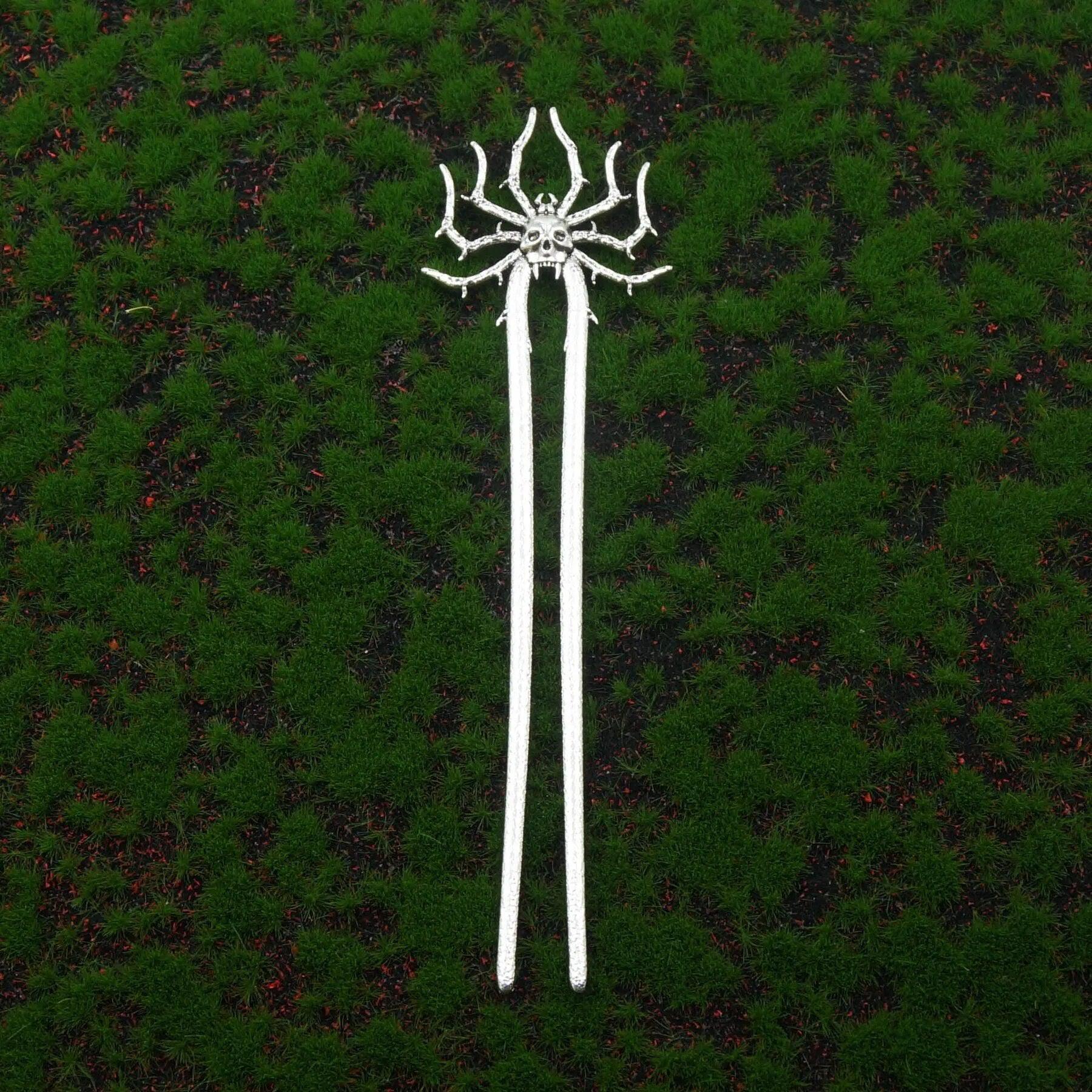 Pagan Witch Moon Hairpin Witchy Hair Accessories-MoonChildWorld