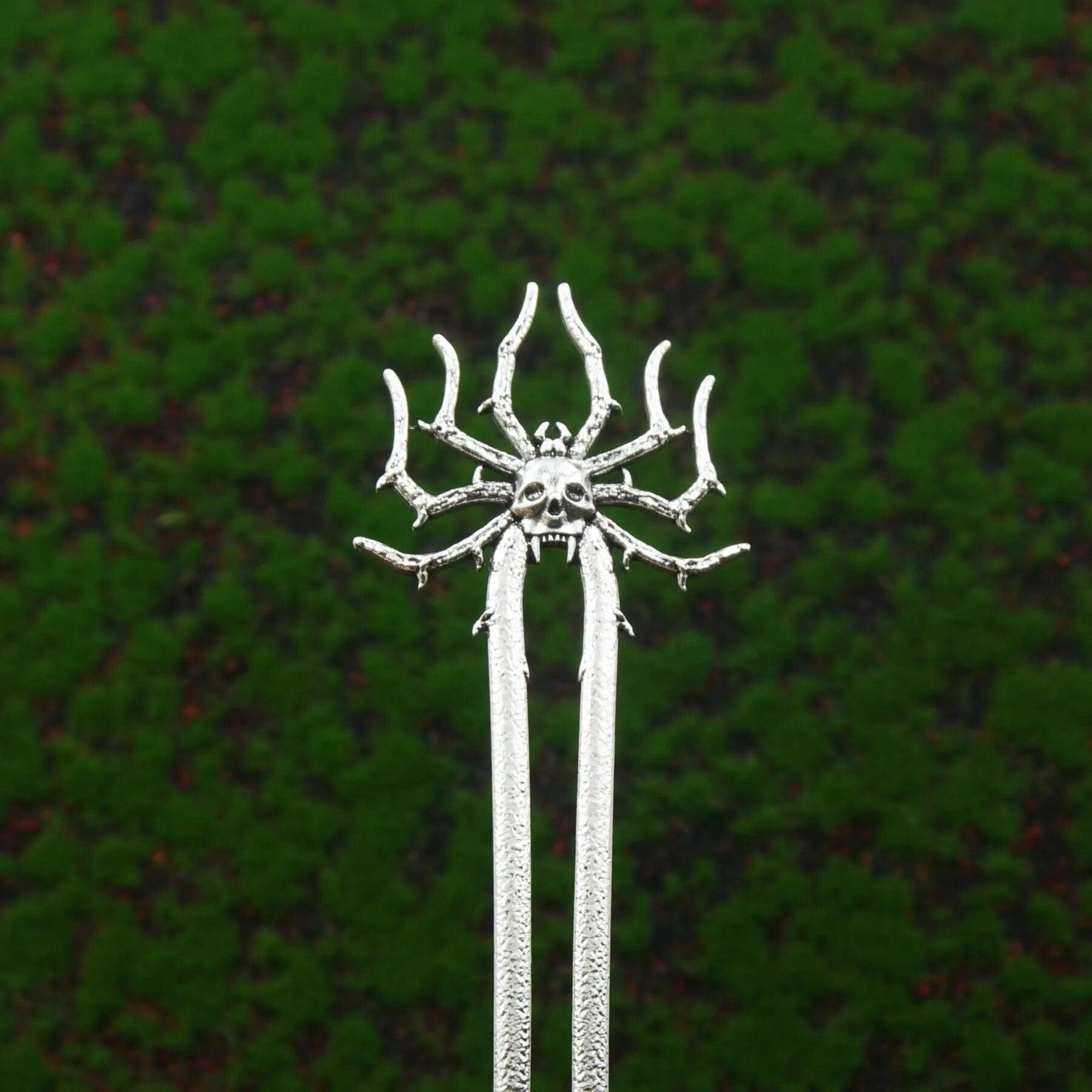 Pagan Witch Moon Hairpin Witchy Hair Accessories-MoonChildWorld