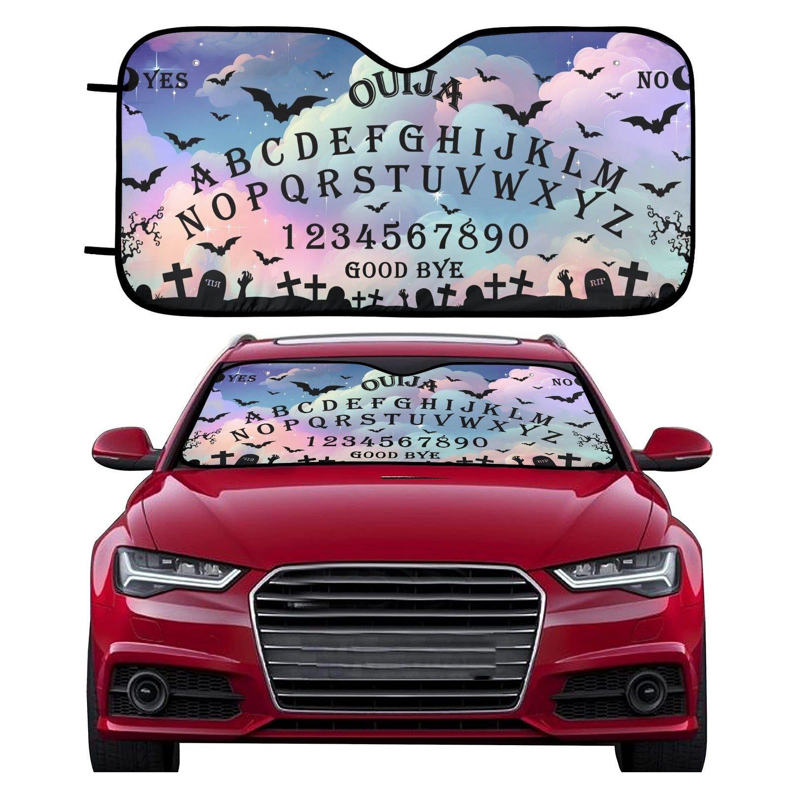Pastel Ouija Car Sun Shade-MoonChildWorld