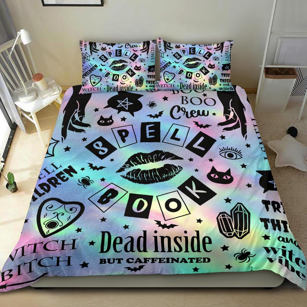 Pastel goth witch Bedding Set-MoonChildWorld