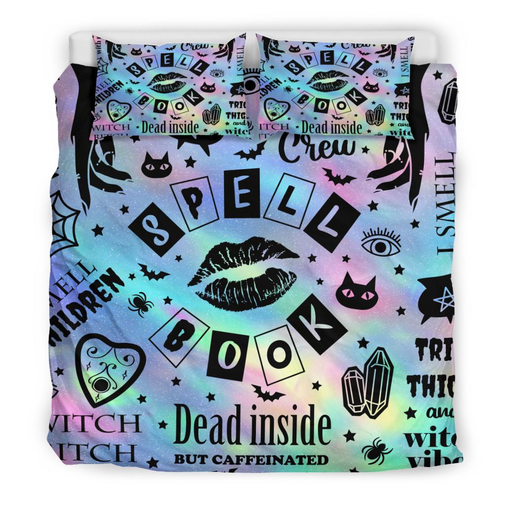 Pastel goth witch Bedding Set-MoonChildWorld