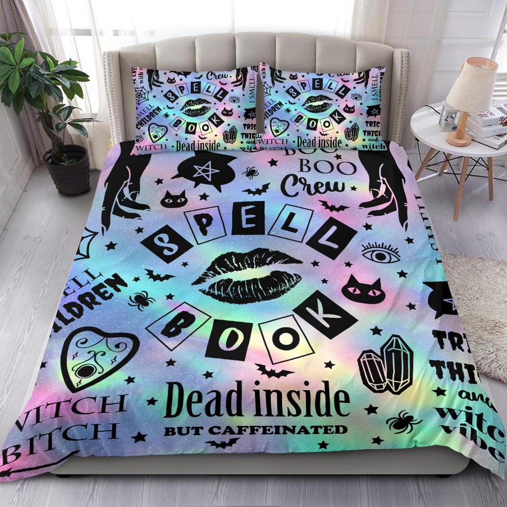 Pastel goth witch Bedding Set-MoonChildWorld
