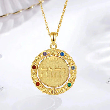 Pentacle Necklace 7 Color Chakra Rotatable Wiccan Necklace