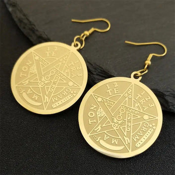 Pentacle Witchcraft Earrings