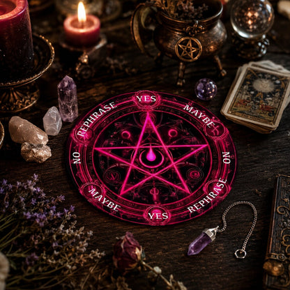 Pentagram Pendulum Board for Tarot & Altar Rituals-MoonChildWorld