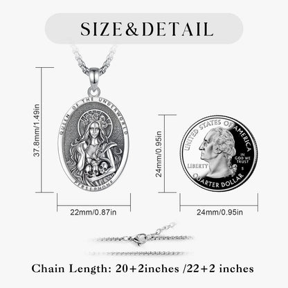 Persephone Pomegranate Skull Necklace Greek Goddess Pendant-MoonChildWorld
