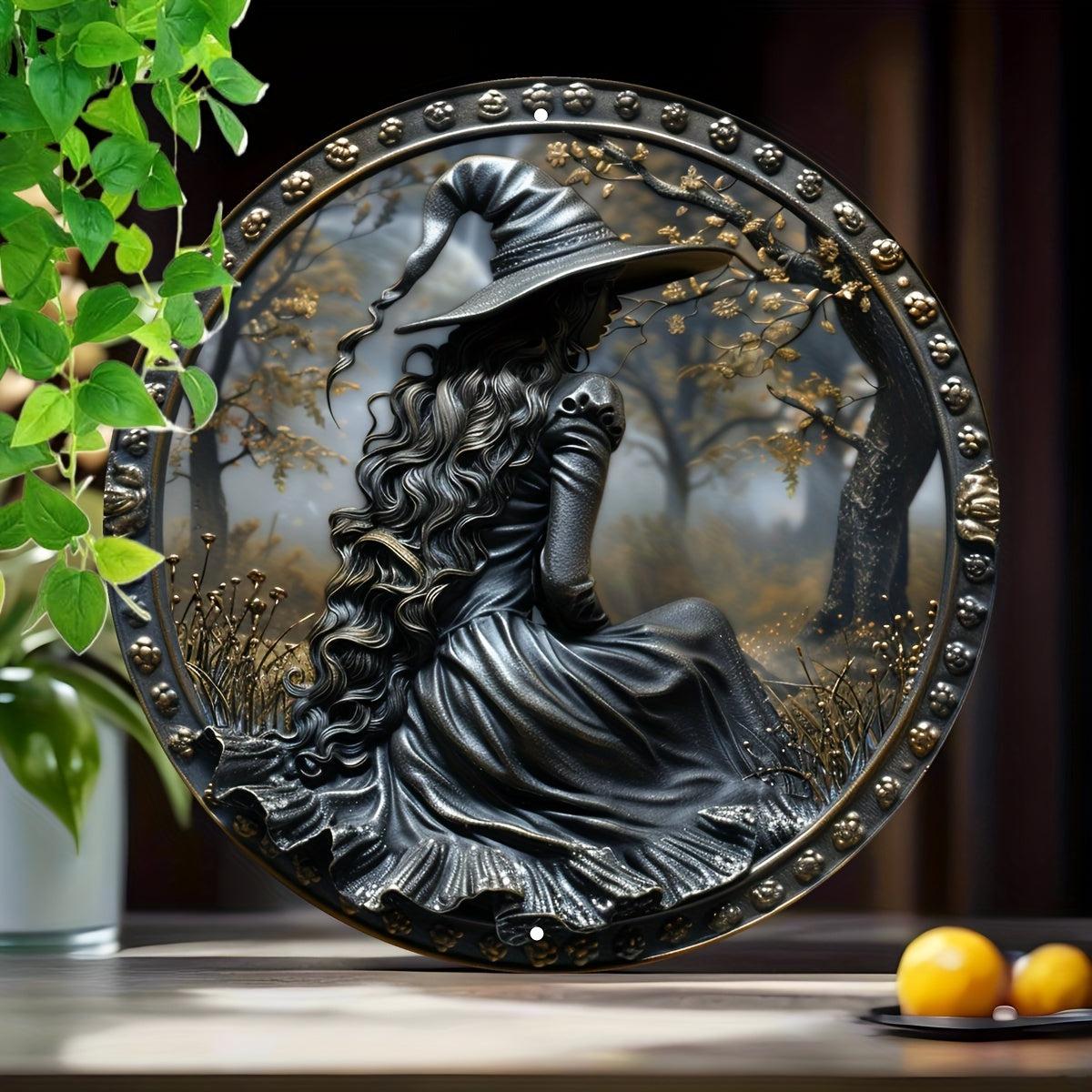 Dark Witch Metal Sign Mystic Witch Home Decor-MoonChildWorld