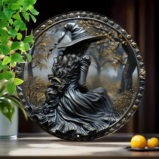 Dark Witch Metal Sign Mystic Witch Home Decor-MoonChildWorld