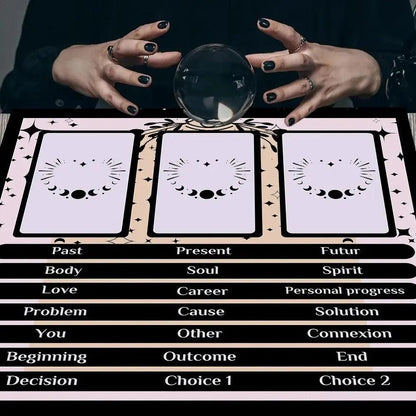 Phase Of The Moon Problem Answer Tablecloth Card Wicca Altar Cloth Pagan Pendulum Astrology Card Mat-MoonChildWorld
