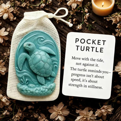 Pocket Hug with Card Heartwarming Featuring Crow, Wolf, Turtle, Owl, Rabbit-MoonChildWorld