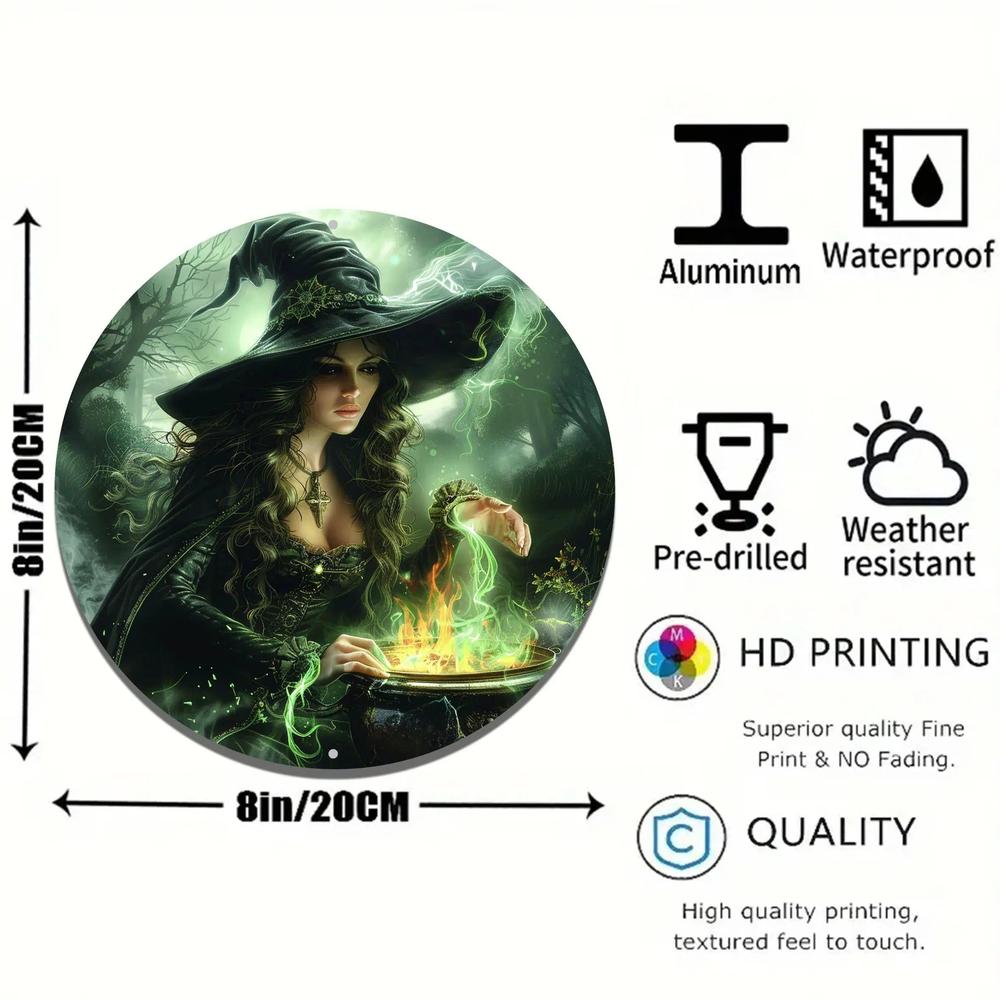 Poition Witch Metal Sign Gothic Halloween Home Decor-MoonChildWorld
