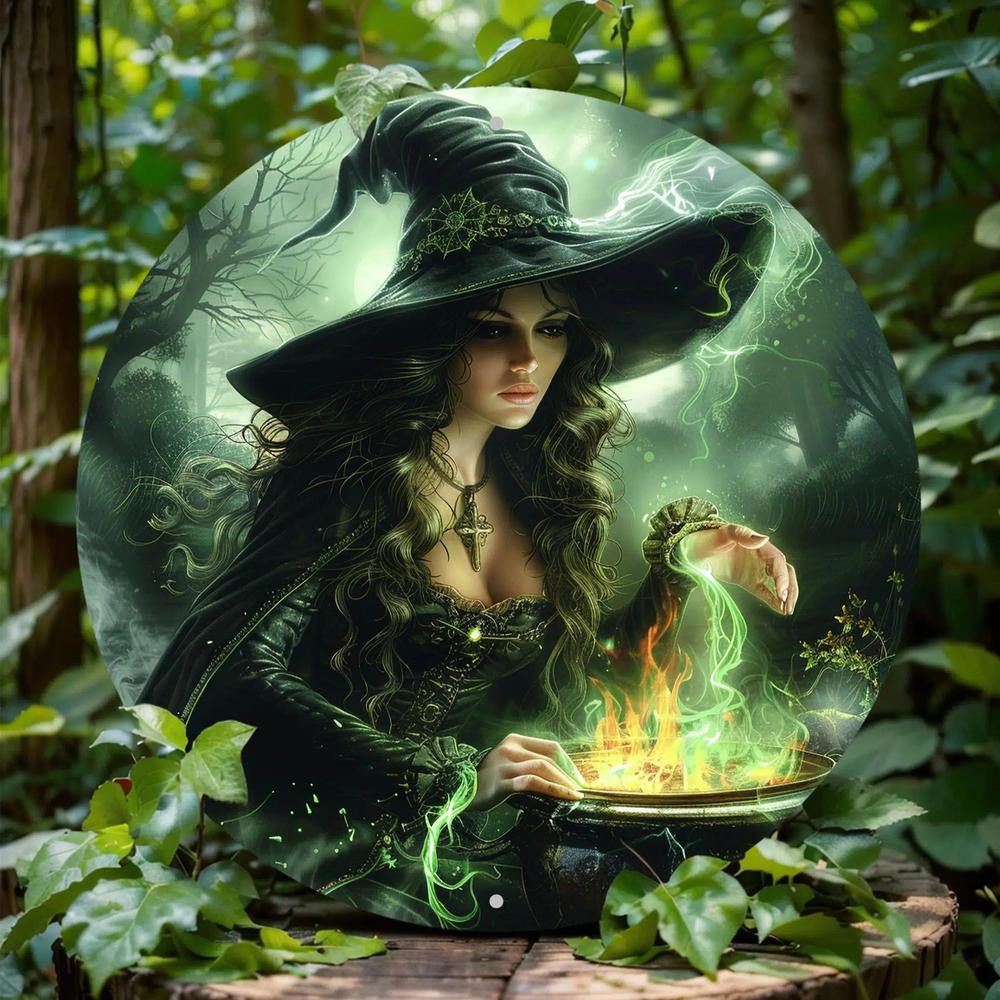 Poition Witch Metal Sign Gothic Halloween Home Decor-MoonChildWorld