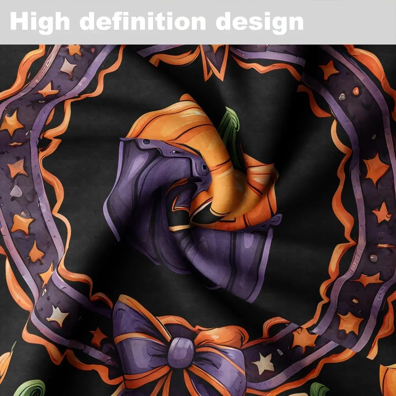 Pumpkin Spooky Tablecloth for Witch Halloween Home Decor-MoonChildWorld