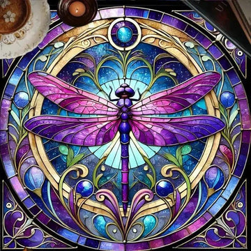 Purple Astrology Dragonfly Witchy Altar Cloth Witchcraft Tarot Tablecloth for Reading Divination-MoonChildWorld