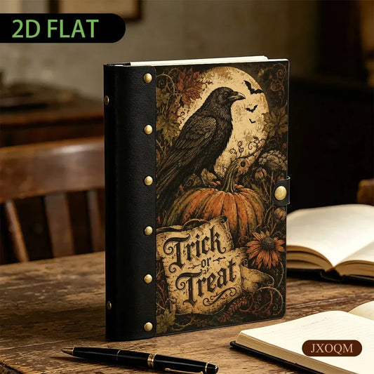 Raven Pumpkin Halloween Journal - Halloween journal - MoonChildWorld