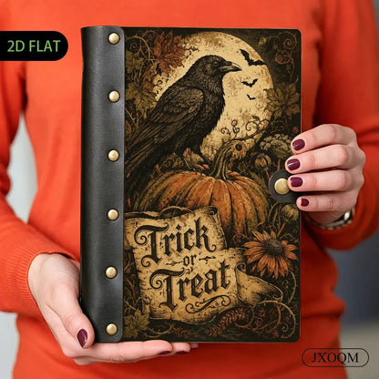 Raven Pumpkin Halloween Journal - raven journal - MoonChildWorld