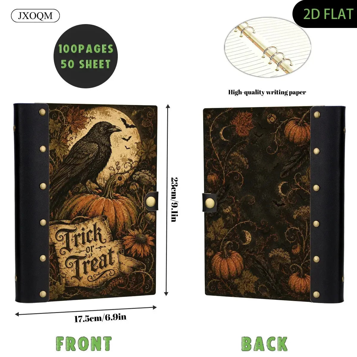 Raven Pumpkin Halloween Journal - Book of Shadows - MoonChildWorld