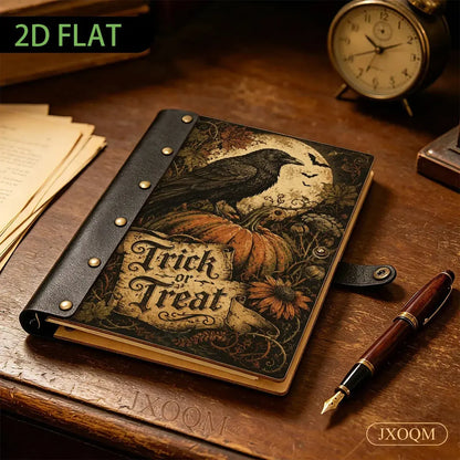 Raven Pumpkin Halloween Journal - Samhain grimoire - MoonChildWorld