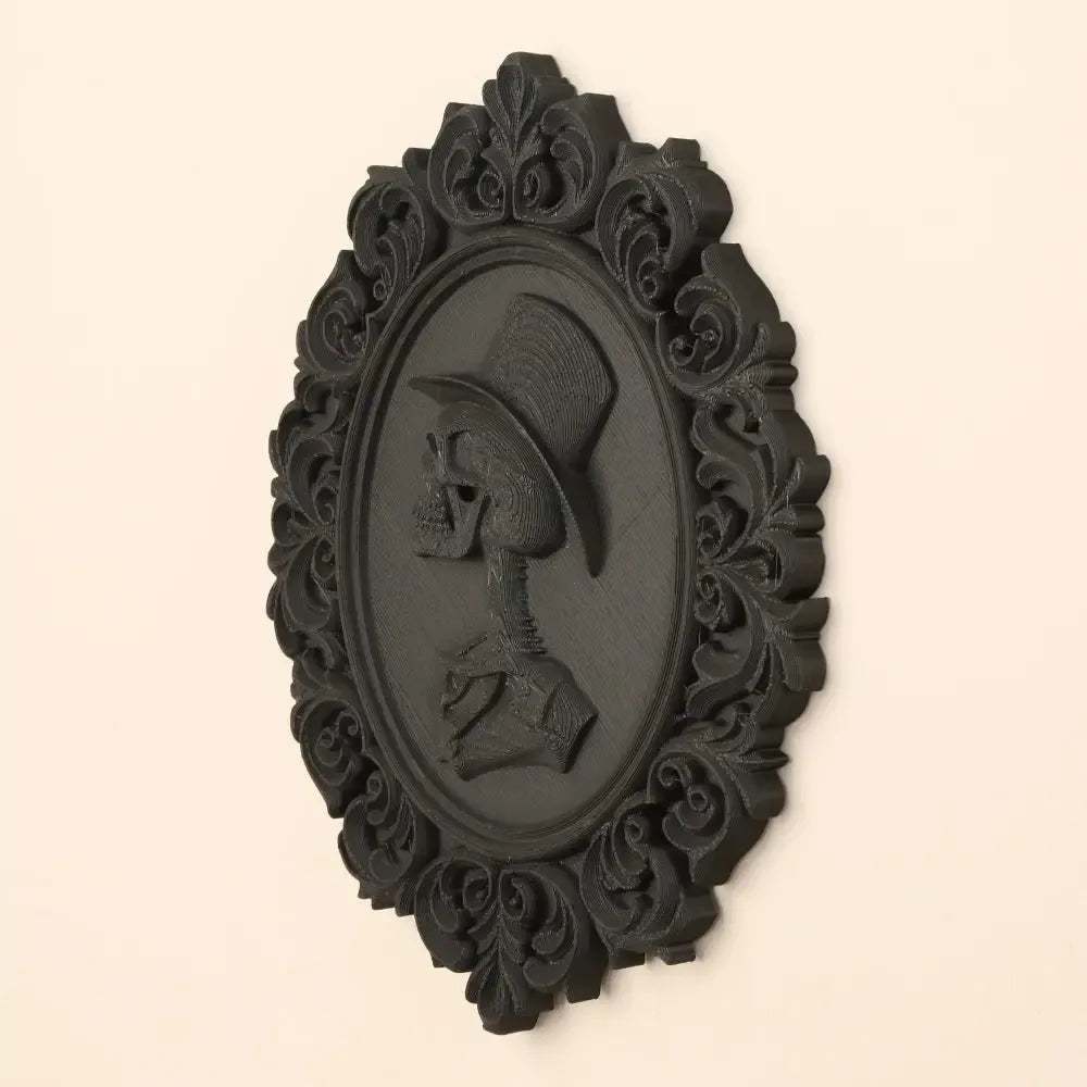 Retro Carved Gentleman Skull Wall Decorative Frame For Halloween Wall Decoration-MoonChildWorld