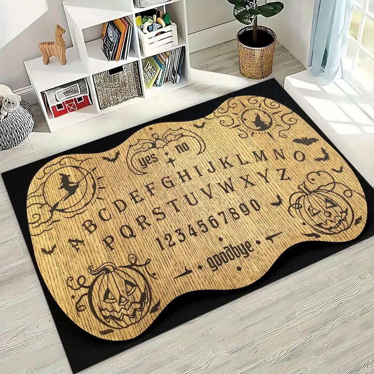 Retro Witch Ouija Gothic Spirit Board Rug Ouija Board Carpet Home Decor-MoonChildWorld