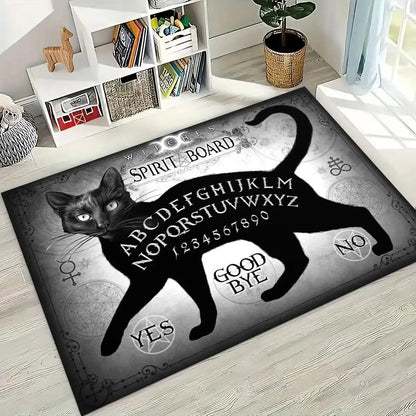 Retro Witch Ouija Gothic Spirit Board Rug Ouija Board Carpet Home Decor-MoonChildWorld