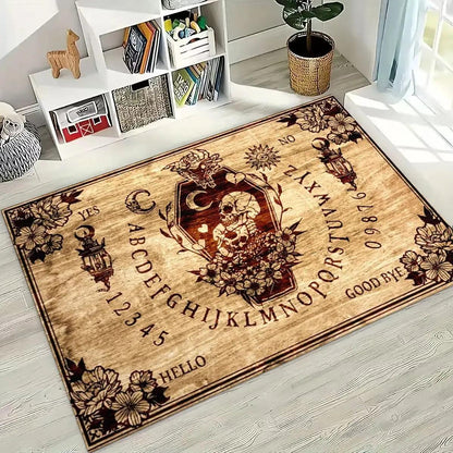 Retro Witch Ouija Gothic Spirit Board Rug Ouija Board Carpet Home Decor-MoonChildWorld