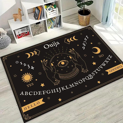 Retro Witch Ouija Gothic Spirit Board Rug Ouija Board Carpet Home Decor-MoonChildWorld