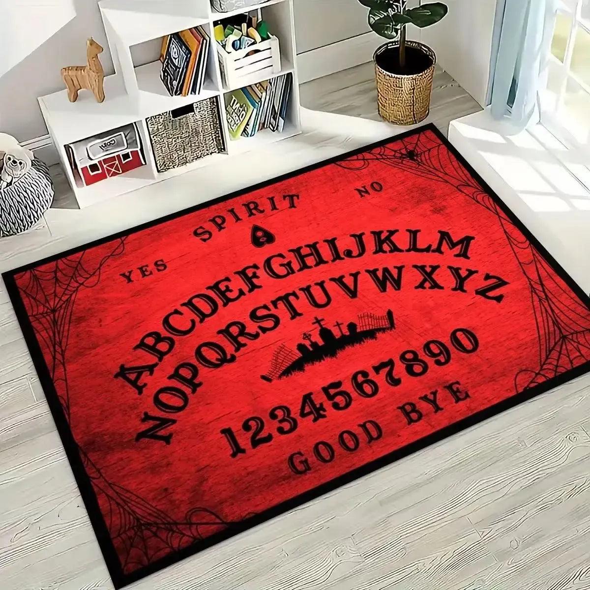 Retro Witch Ouija Gothic Spirit Board Rug Ouija Board Carpet Home Decor-MoonChildWorld