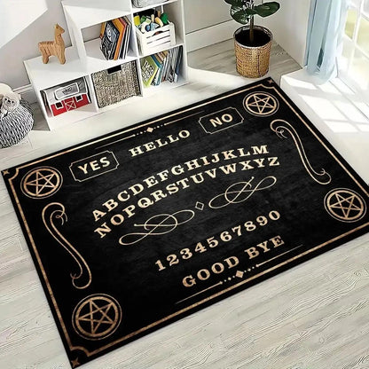 Retro Witch Ouija Gothic Spirit Board Rug Ouija Board Carpet Home Decor-MoonChildWorld