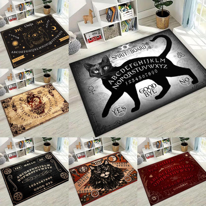 Retro Witch Ouija Gothic Spirit Board Rug Ouija Board Carpet Home Decor-MoonChildWorld