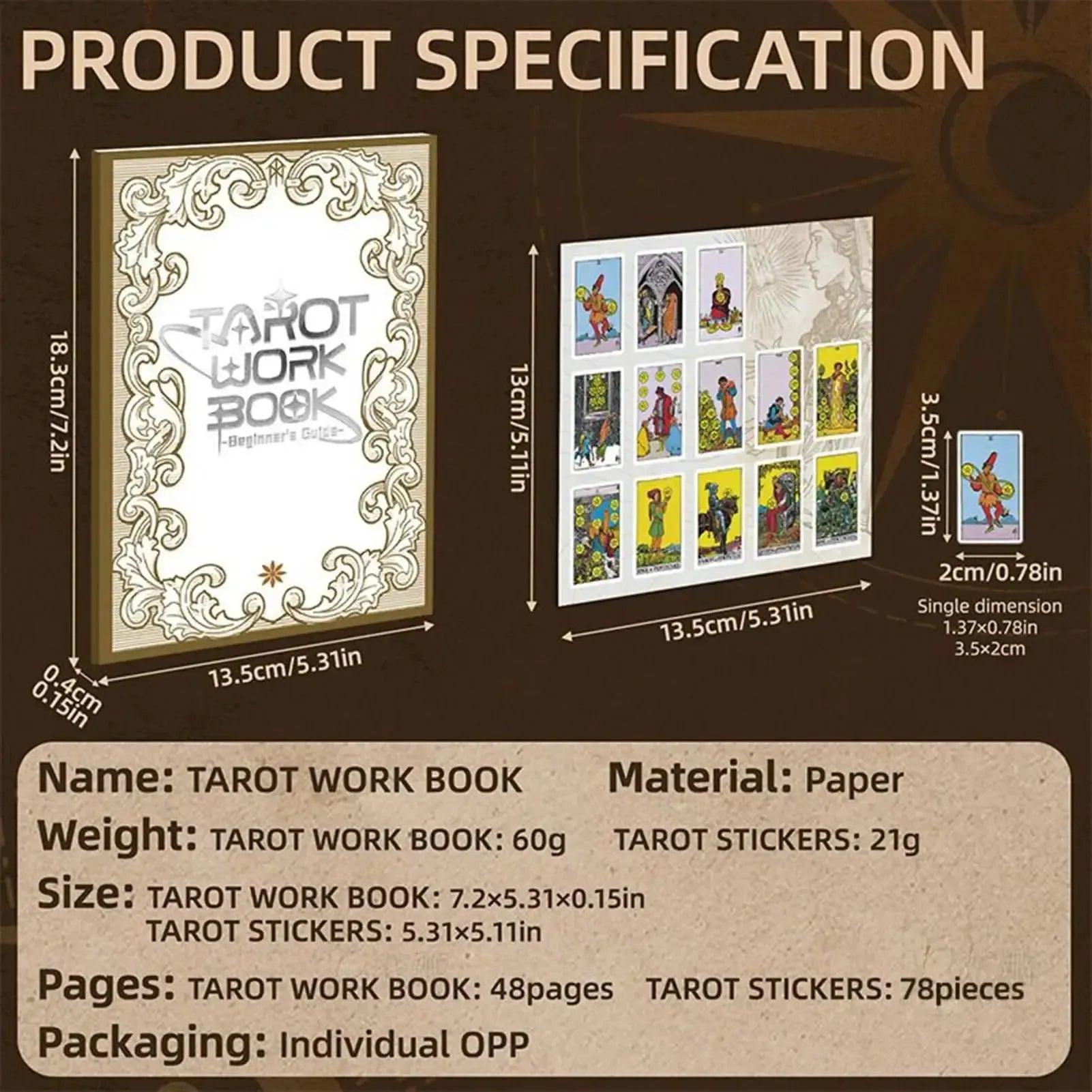 Witch Spells Book Tarot Work Journal NoteBook Spiritual Planner Guide for Beginner Magick Divination Wicca-MoonChildWorld
