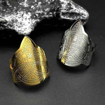 Witch Celtic Knot Triquetra Rings Witchcraft Protection Ring Wicca Pagan Jewelry-MoonChildWorld