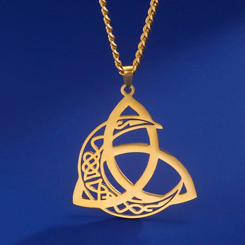 Celtics Moon Wicca Pagan Necklace-MoonChildWorld