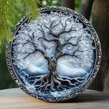 Tree of Life Metal Sign Solstice Pagan Home Decor-MoonChildWorld