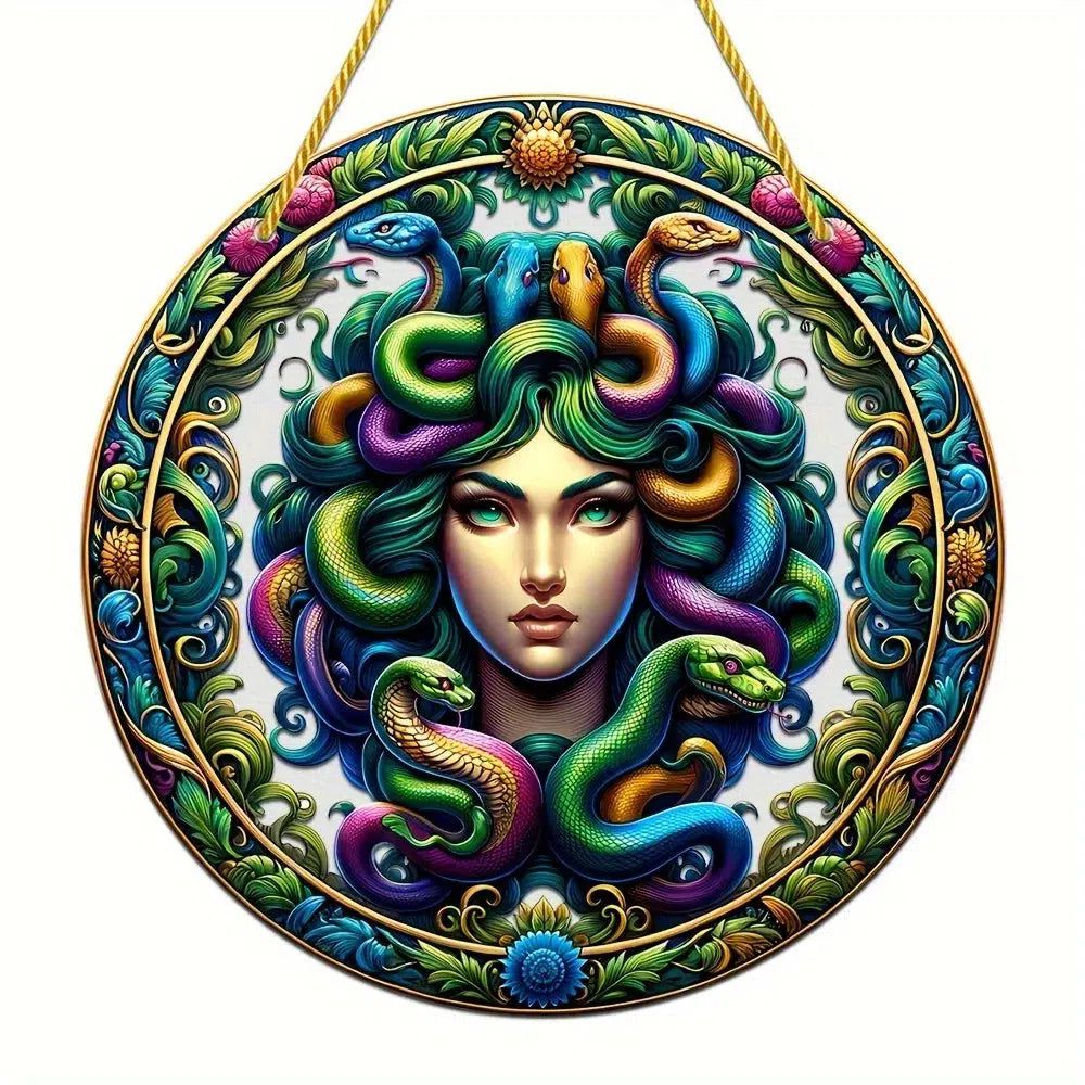 Medusa Suncatcher Acrylic Medusa Decor Medusa Window Decor-MoonChildWorld